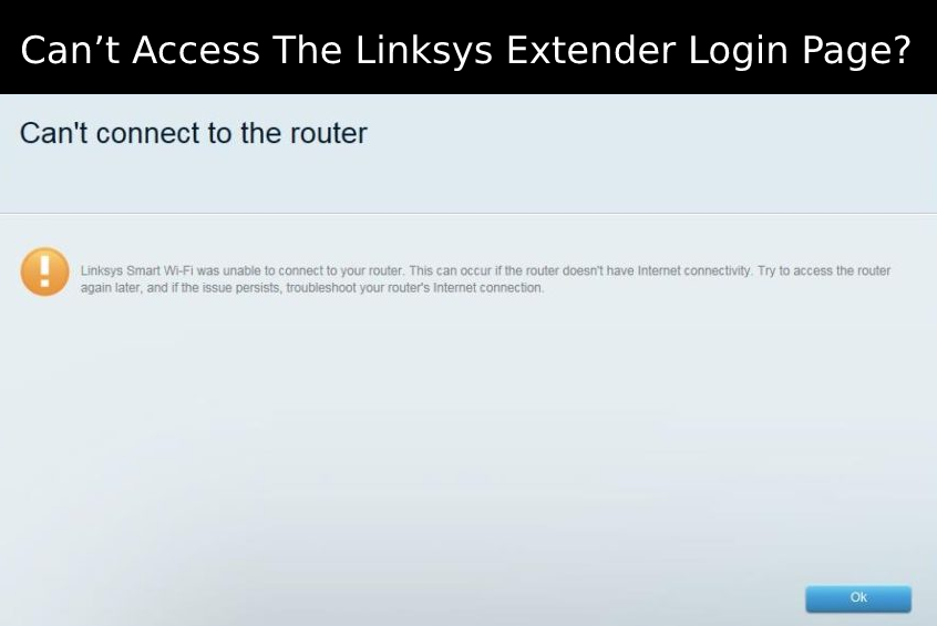 Linksys Extender Login Page