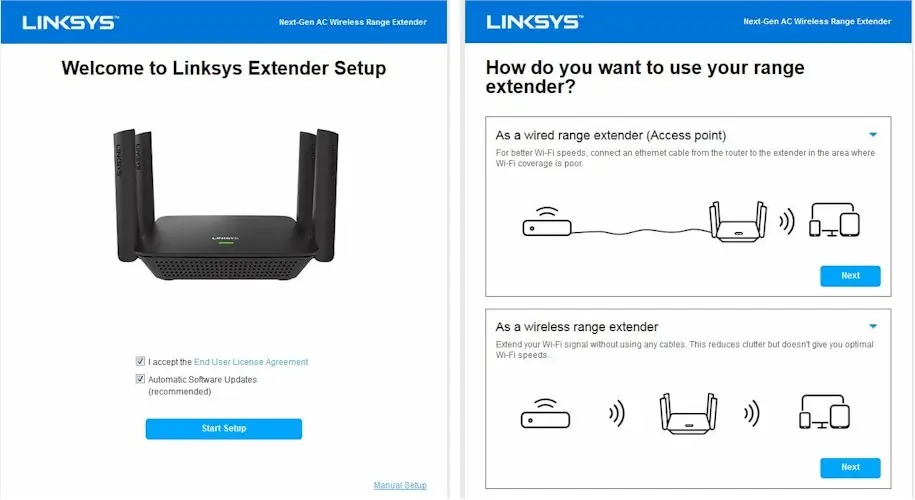 Linksys RE9000 Extender Setup