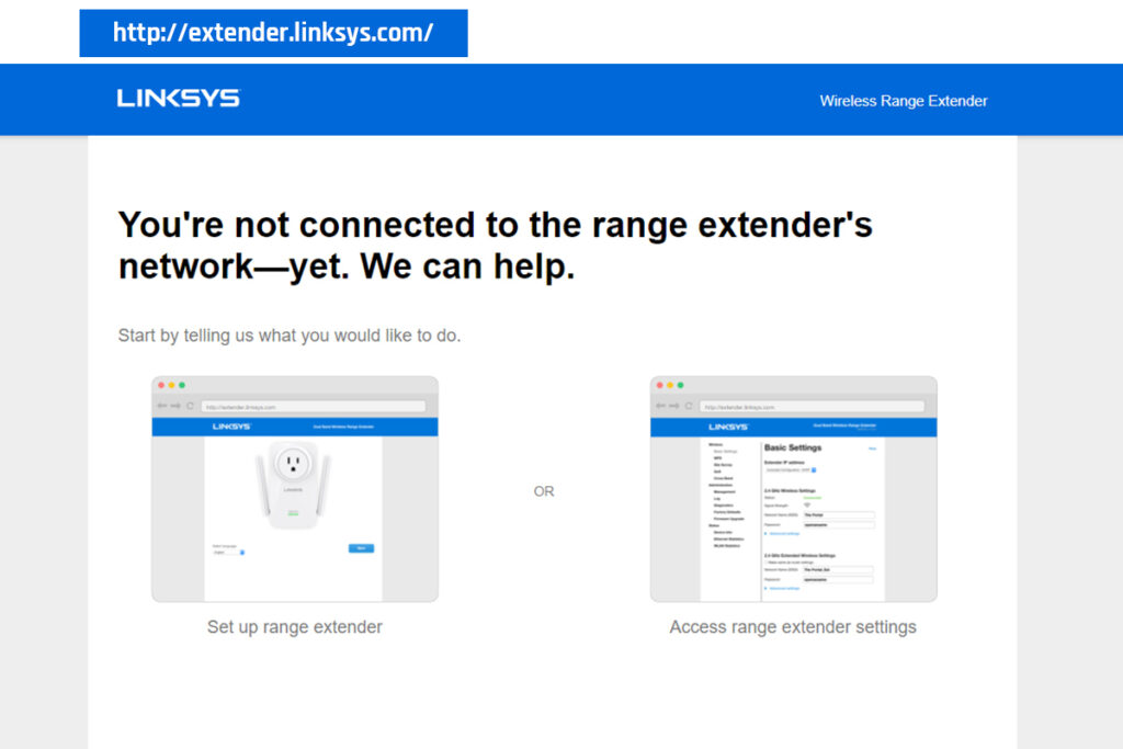 http://Extender.Linksys.Com RE6300​ Setup