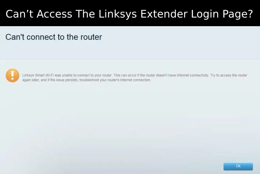 Linksys Extender Login Page
